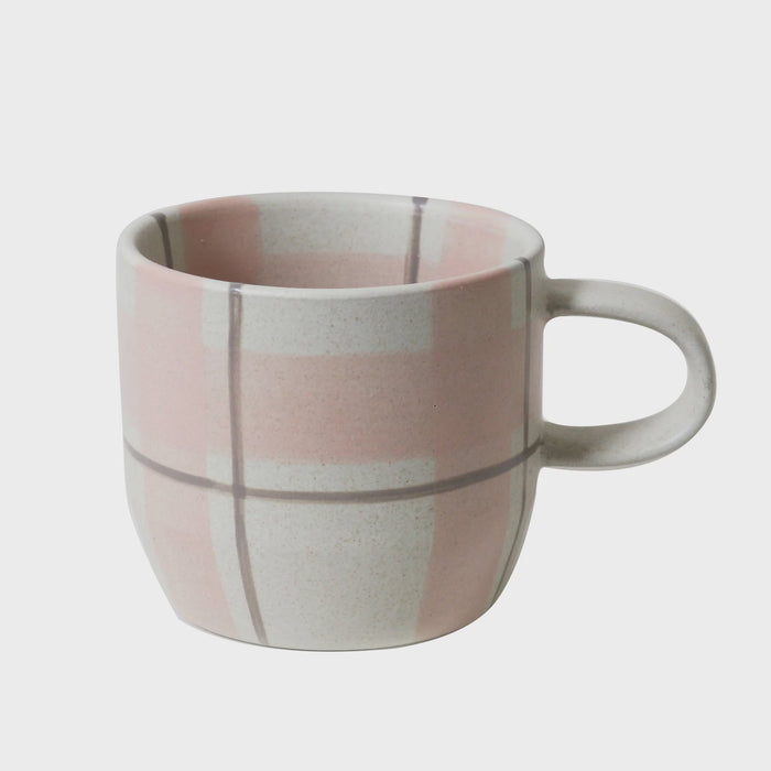Cats' Pyjamas - Blush & Grey Check Mug
