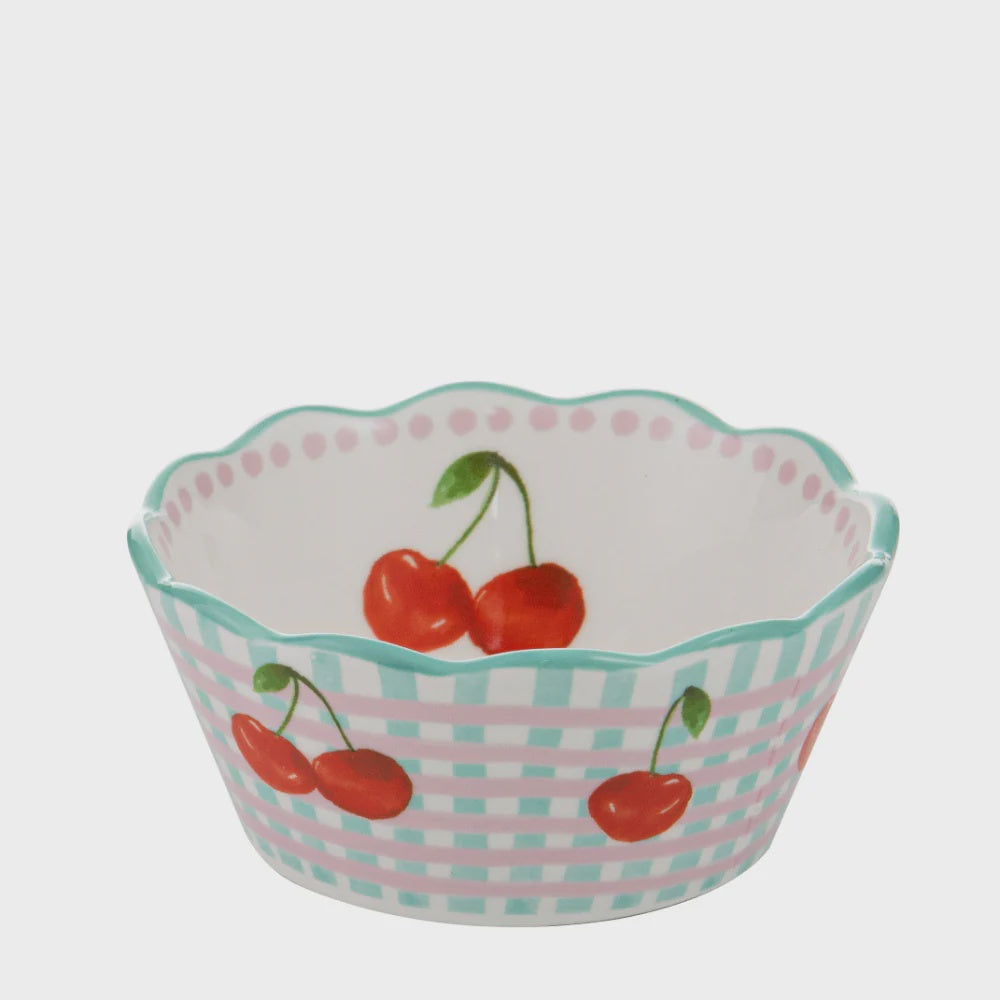 Capri Cherry Scallop Bowl – Bake, Table & Tea