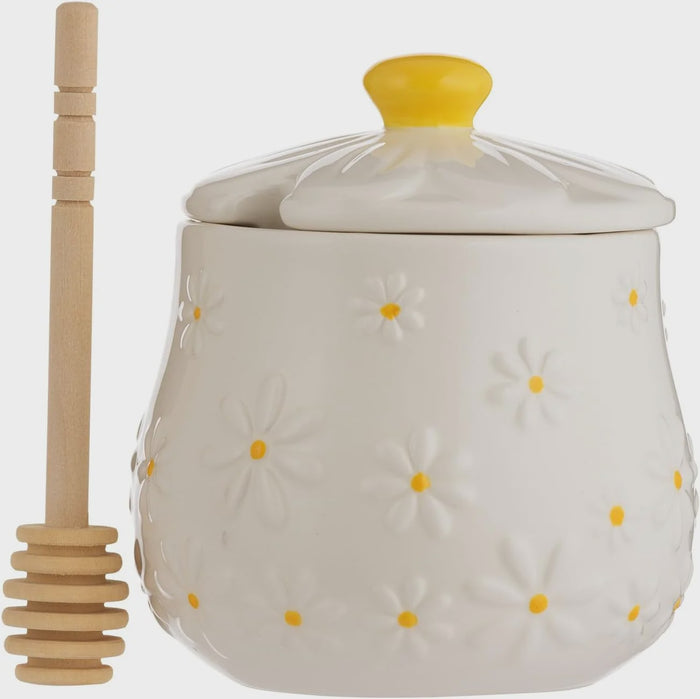 Daisy Honey Pot and Drizzler