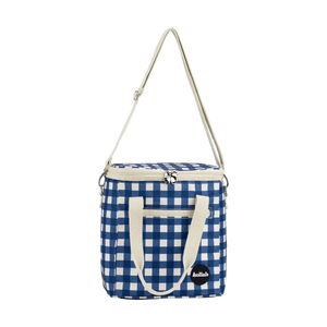 Mini Cooler Blue Check