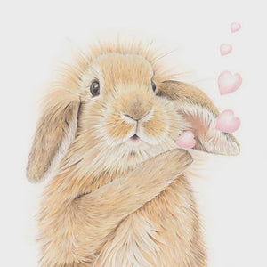 Fine Art Print: Bunny Hearts