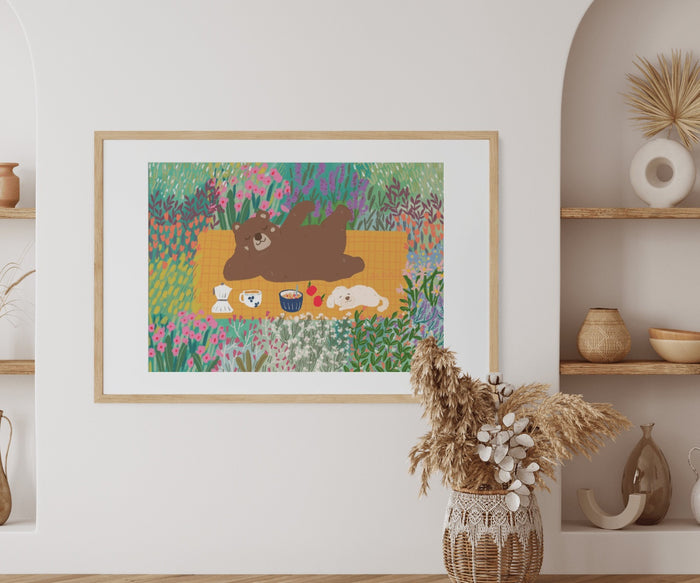 A4 Art Print - Picnic Bear