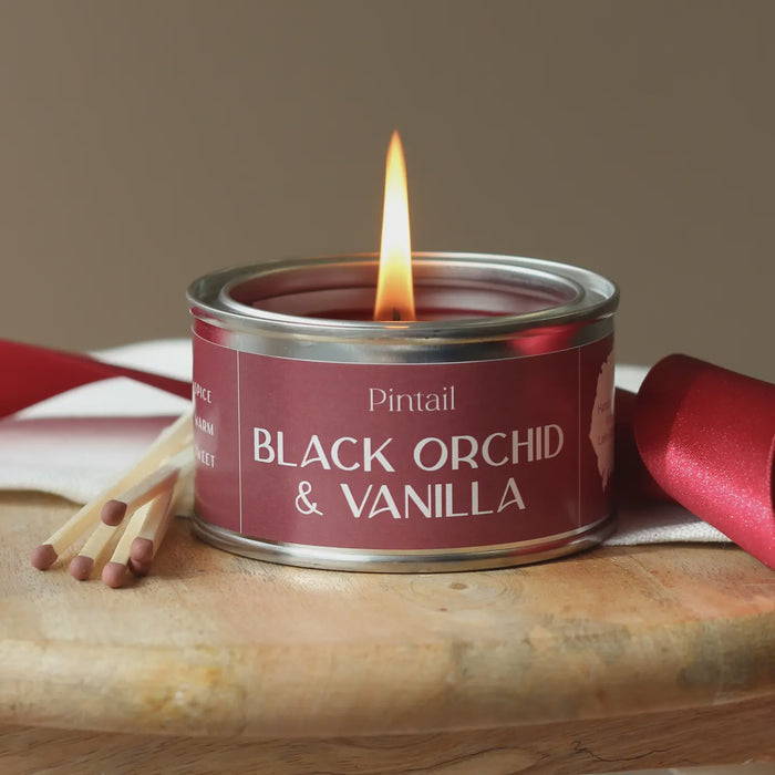 Paint Pot Candle Small - Black Orchid and Vanilla
