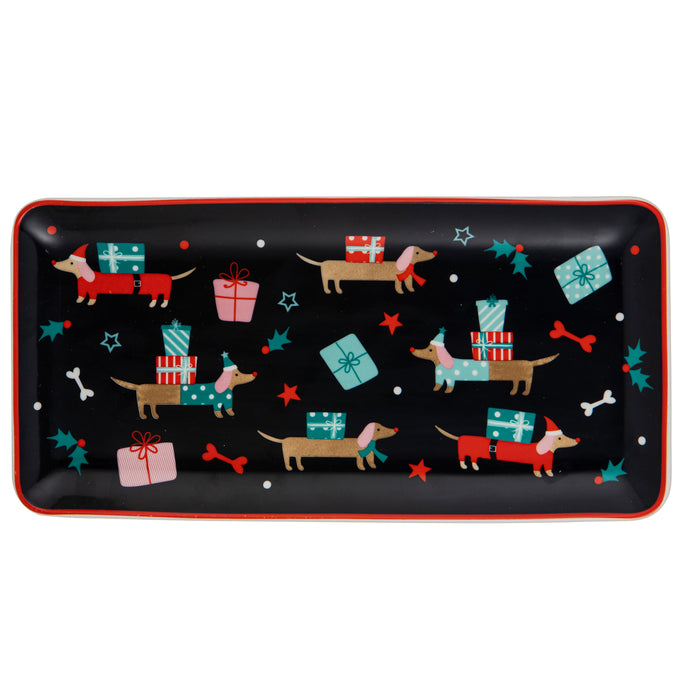 Dasher Dachshund Rectangular Platter