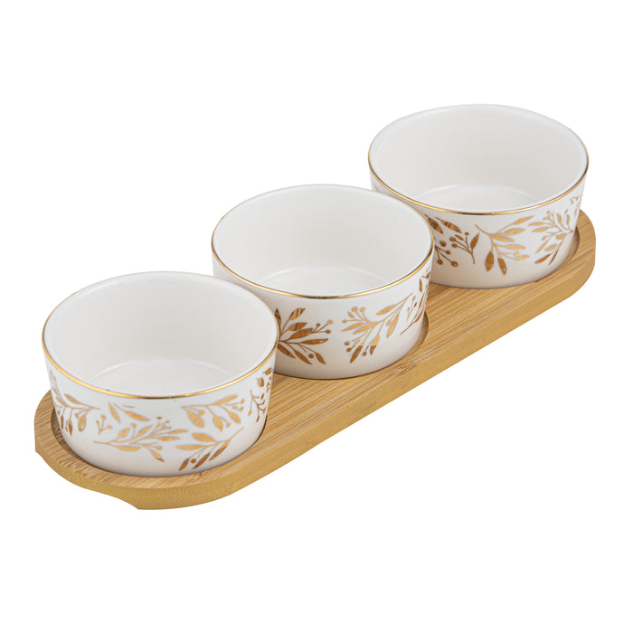 Comet 4 Piece Bowl & Tray Set