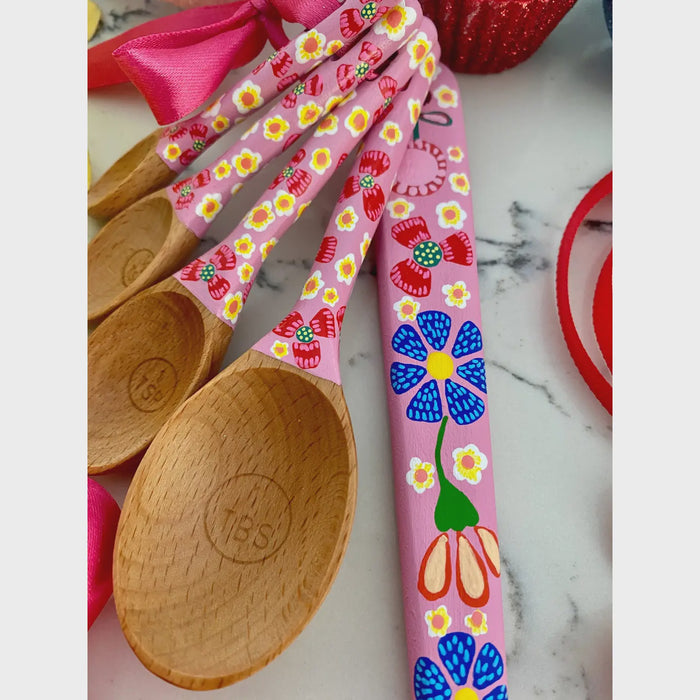 Pinky Wooden Spoon Set