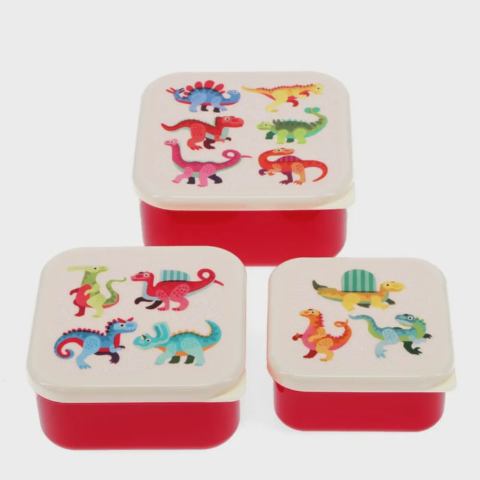 Snack boxes (set of 3) - Dinosaur