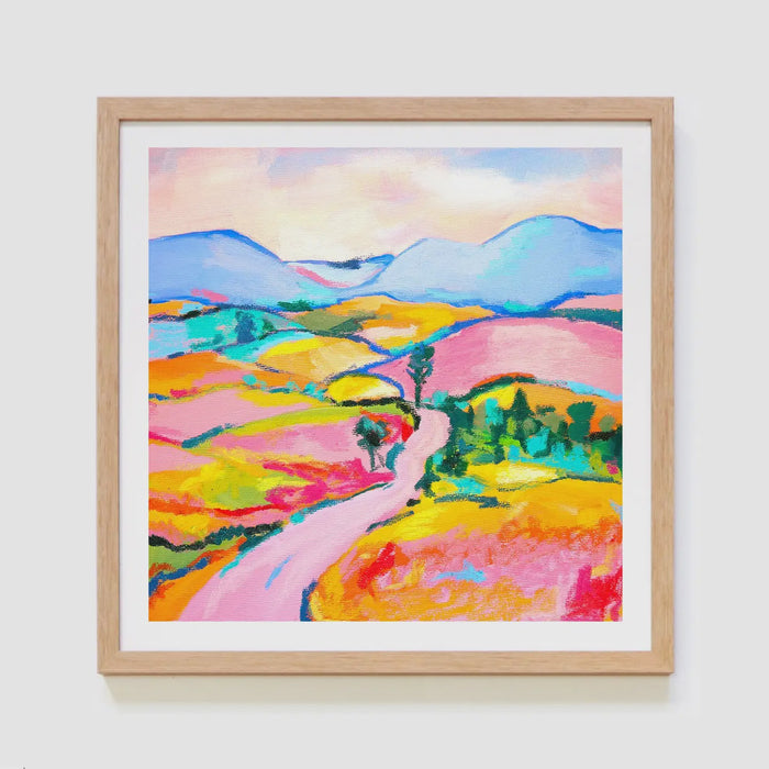 Art Print - Pastel Landscape V2 Square