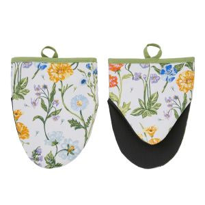 Cottage Garden Microwave Mitts 2pcs Set 18x14.5x2.5cm