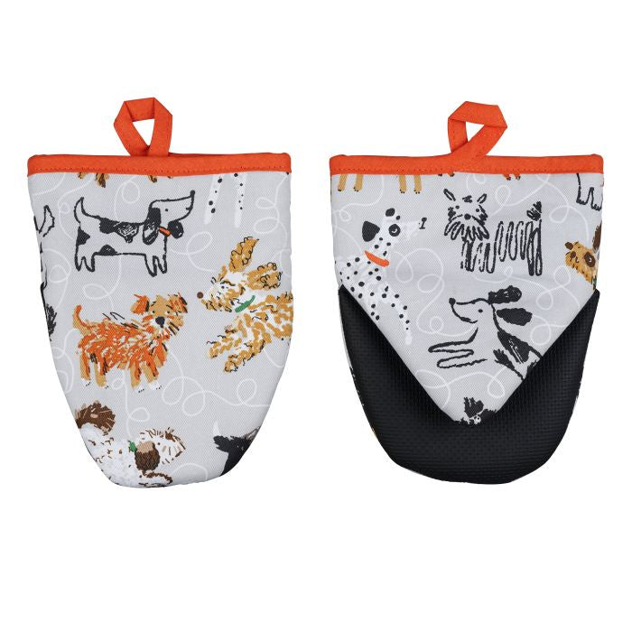 Dog Days Microwave Mitts Multi-Coloured 18x14.5x2.5cm