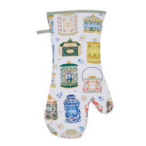 Tea Tins Oven Gauntlet Multi-Coloured 37x20x2cm