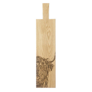 Oak Paddle Long - Highland Cow