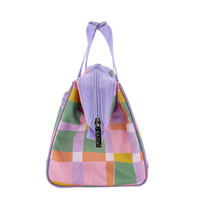 Insulated Lunch Bag - Pastel Checks