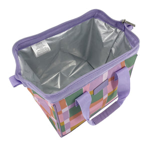 Insulated Lunch Bag - Pastel Checks