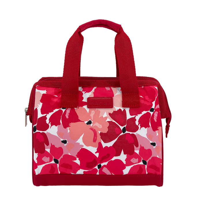 Insulated Lunch Bag - Red Poppies