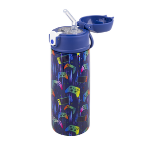 Kid's Drink Bottle with Sipper 550ml Gamer