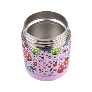 Double Wall Insulated Kids Food Flask 330ml - Lovely Lady Bugs