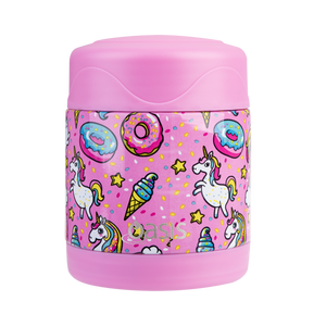 Double Wall Insulated Kids Food Flask 330ml - Unicorn