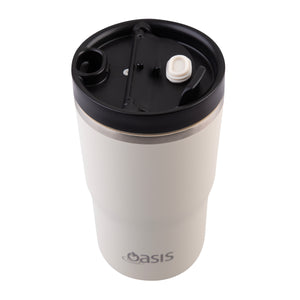 Insulated Ceramic Travel Mug 480ml - Alabaster