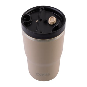 Insulated Ceramic Travel Mug 480ml - Latte