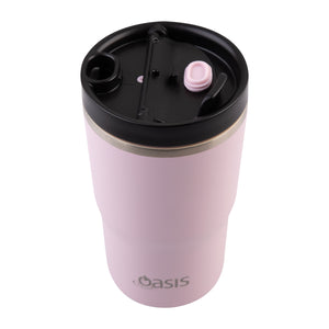 Insulated Ceramic Travel Mug 480ml - Pink Lemonade