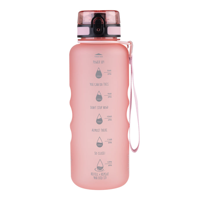 Motivational Sports Bottle 1.5L Glow Pink