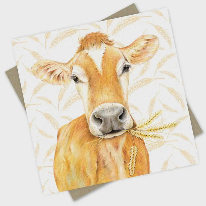 Greeting Card - Furry Friend: Miss Cutsie the Jersey Cow