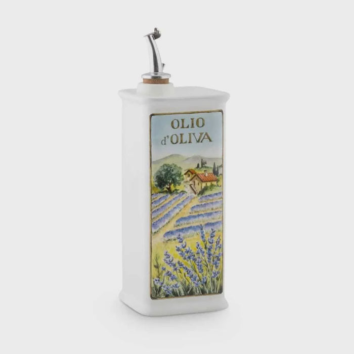 Lavender Ceramic Olive Oil Cruet (500ml)