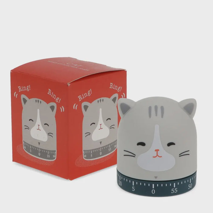 Wind-Up Kitchen Timer - Cat