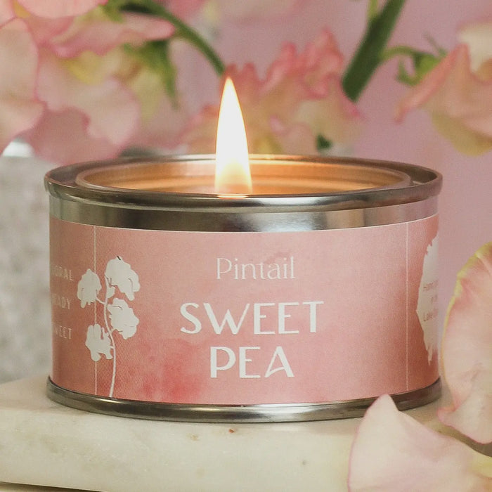 Paint Pot Candle Small - Sweet Pea