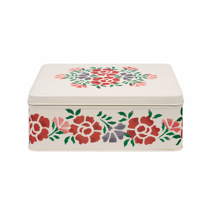 Antique Rose Biscuit Tin