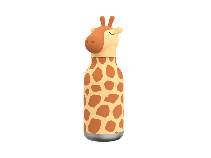 Bestie Bottle Giraffe Double Wall Insulated Bottle 460ML Brown