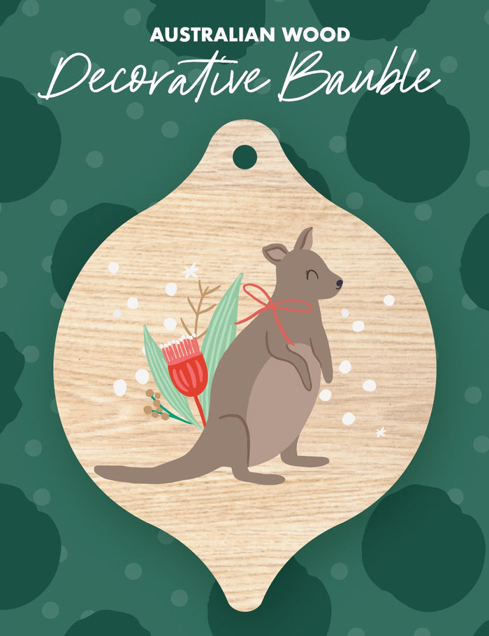 Single Bauble - Christmas Kangaroo