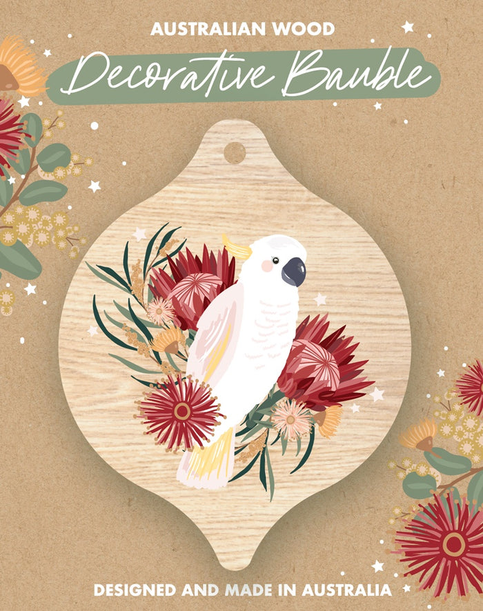 Single Bauble - Cockatoo