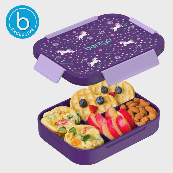 BentGo Kids Snap & Go Lunch Box - Unicorns