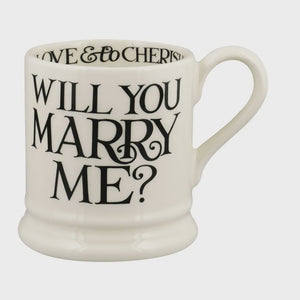 Black Toast Will You Marry Me 1/2 Pint Mug