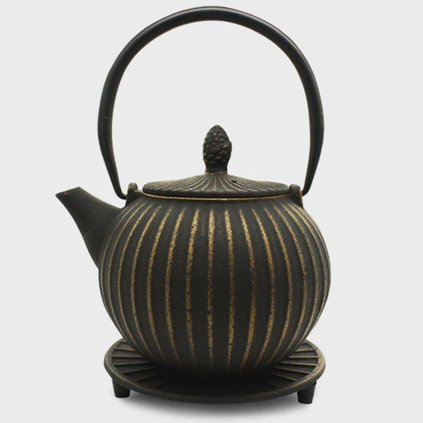 Anyang Iron Teapot 850ml Black/Gold