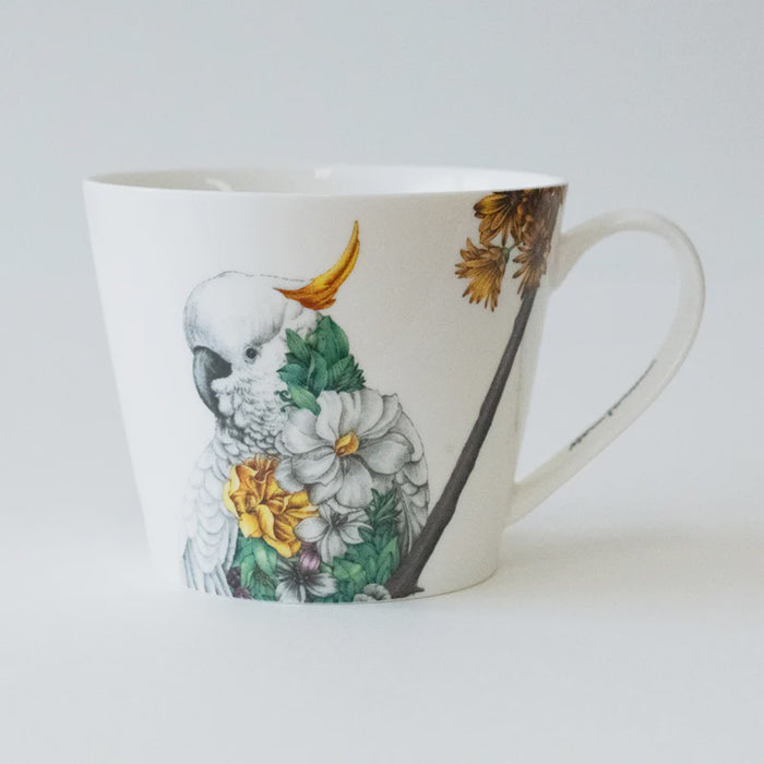 Mug & Coaster – Sulphur-crested Cockatoo