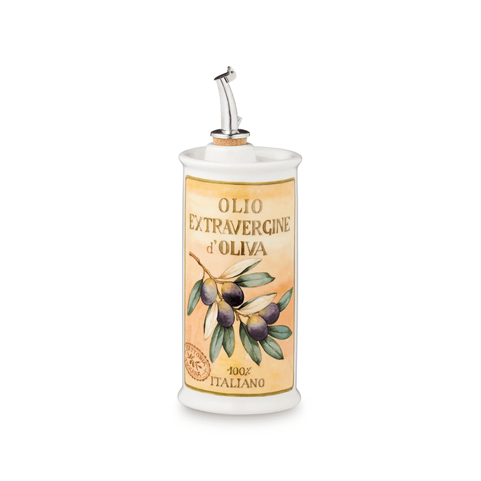 Casale Ceramic Olive Oil Cruet Round (Olives, 250ml)
