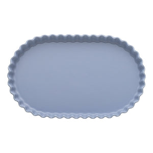 Ruffle Oval Serving Bowl Twilight