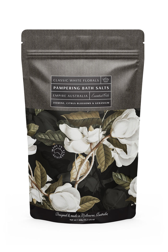 Classic White Florals Bath Salts 1kg