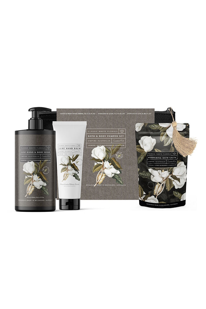 Classic White Florals Gift Set