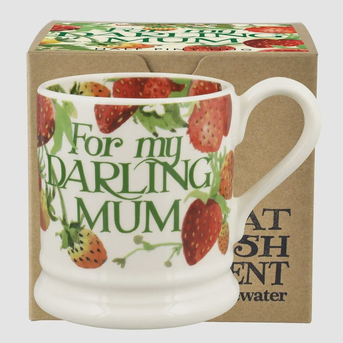Vegeatable Garden Strawberries Darling Mum 1/2 pint Mug