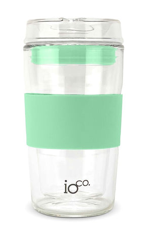 12oz Eco Glass Coffee Travel Cup