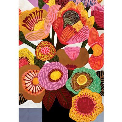 Greeting Card: Golden Bunch Vase