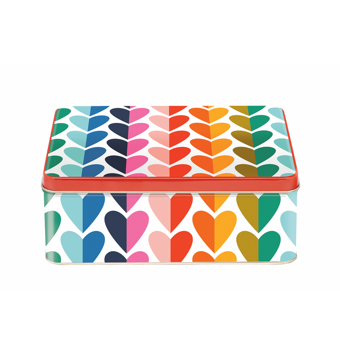 Hearts Biscuit Tin