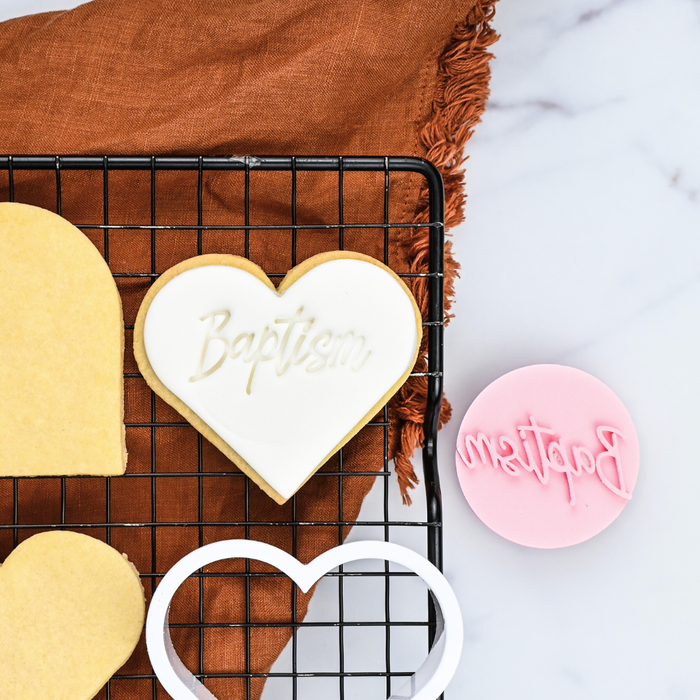 LOYAL Cookie Embosser Stamp Baptism