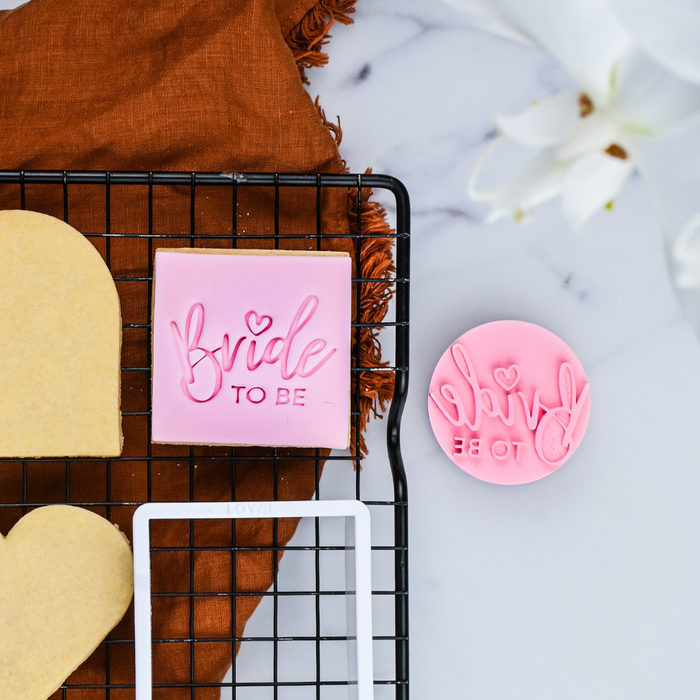 LOYAL Cookie Embosser Stamp Bride To Be