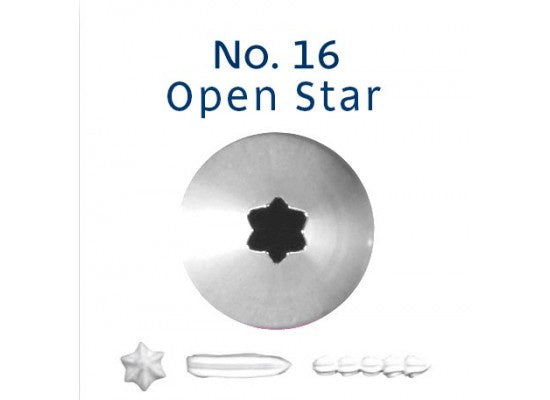 Piping Tip - Open Star No. 16