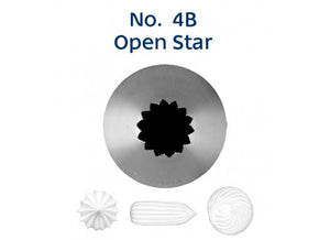 Piping Tip - Open Star No. 4B